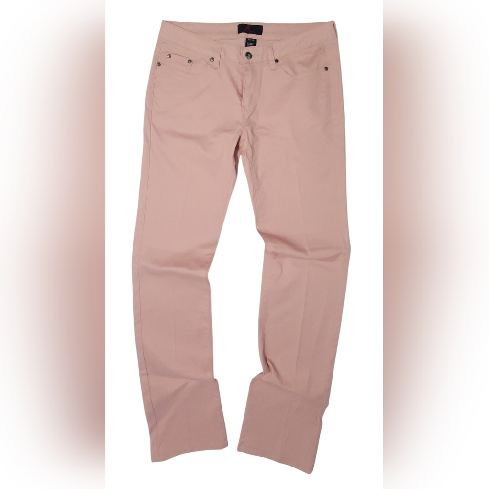 The S Jeans Pink Embroidered Pocket Womens Size 13 Soft Pants Long 30.5" Inseam